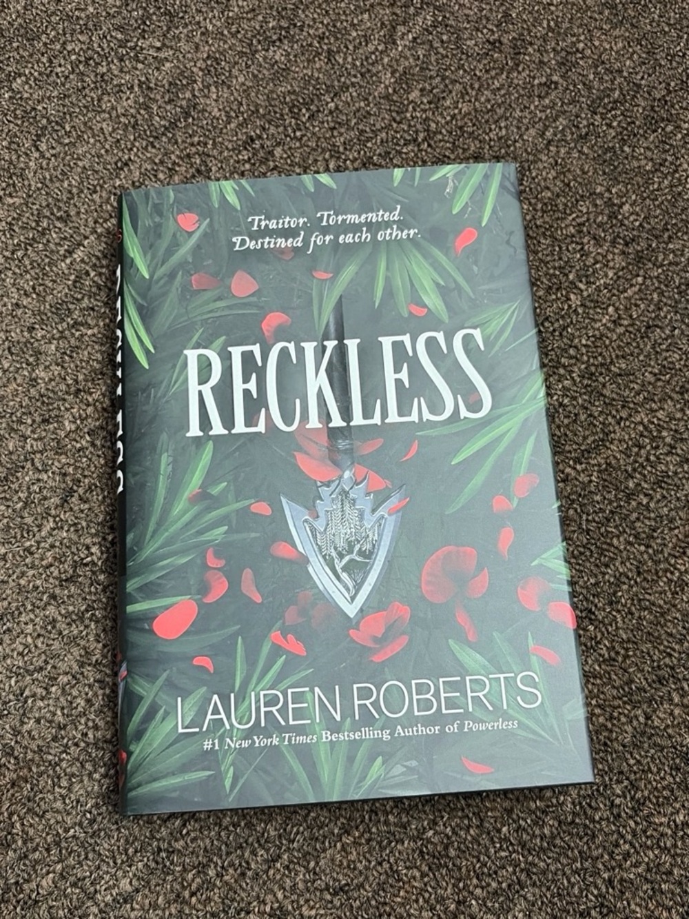 Reckless by Lauren Roberts - Hardcover Book (Green & Red Cover)